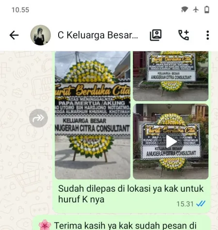 Pengiriman Papan Bunga Duka Universitas Mercu Buana