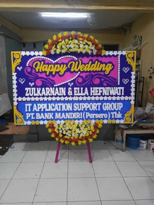 Papan Bunga di Universitas Mercu Buana
